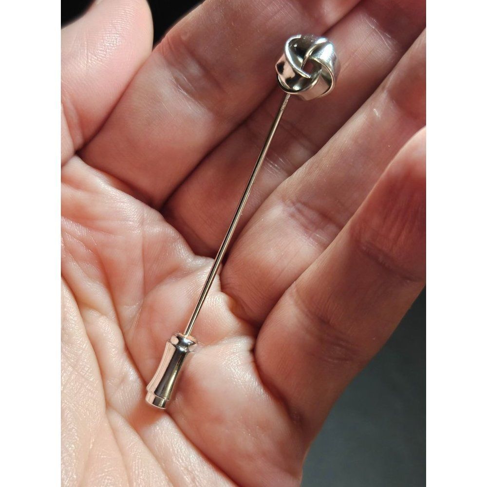 **Last Chance!! Final Sale** Napier silver tone knotted stick pin